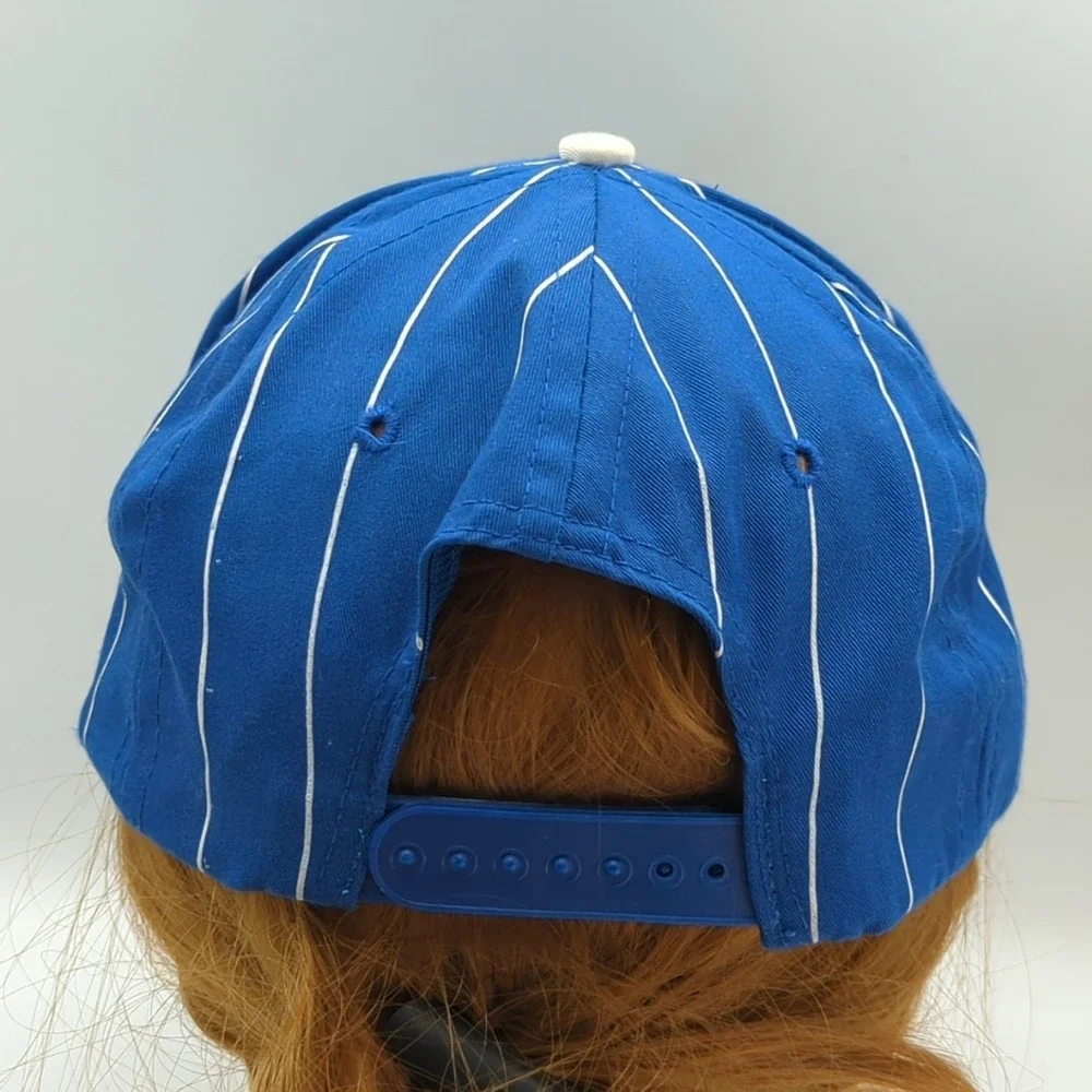 Vintage Duke Blue Devils Top of the World Pinstripe Hat Blue White Snapback